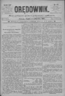 Orędownik: pismo poświęcone sprawom politycznym i spółecznym 1885.04.17 R.15 Nr87