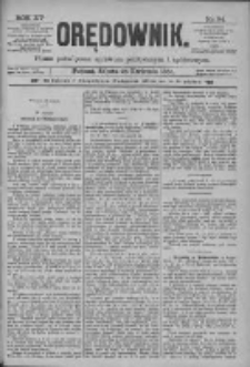 Orędownik: pismo poświęcone sprawom politycznym i sp&oacute;łecznym 1885.04.25 R.15 Nr94