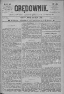 Orędownik: pismo poświęcone sprawom politycznym i sp&oacute;łecznym 1885.05.27 R.15 Nr118