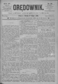Orędownik: pismo poświęcone sprawom politycznym i spółecznym 1885.05.27 R.15 Nr118