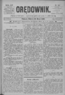 Orędownik: pismo poświęcone sprawom politycznym i spółecznym 1885.05.30 R.15 Nr121