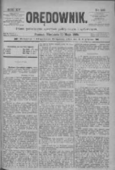 Orędownik: pismo poświęcone sprawom politycznym i sp&oacute;łecznym 1885.05.31 R.15 Nr122