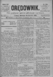 Orędownik: pismo poświęcone sprawom politycznym i spółecznym 1885.06.14 R.15 Nr133