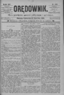 Orędownik: pismo poświęcone sprawom politycznym i sp&oacute;łecznym 1885.06.18 R.15 Nr136