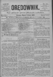 Orędownik: pismo poświęcone sprawom politycznym i spółecznym 1885.07.03 R.15 Nr148