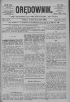 Orędownik: pismo poświęcone sprawom politycznym i spółecznym 1885.07.10 R.15 Nr154