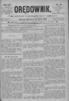 Orędownik: pismo poświęcone sprawom politycznym i spółecznym 1885.07.16 R.15 Nr159