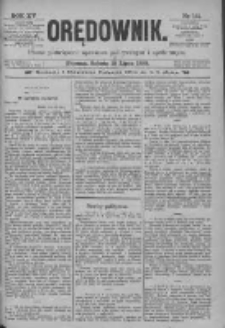 Orędownik: pismo poświęcone sprawom politycznym i spółecznym 1885.07.18 R.15 Nr161