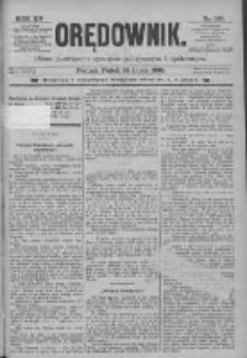 Orędownik: pismo poświęcone sprawom politycznym i spółecznym 1885.07.24 R.15 Nr166