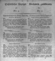 Oeffentlicher Anzeiger zum Amtsblatt No.3. der K&ouml;nigl. Preuss. Regierung zu Bromberg. 1834
