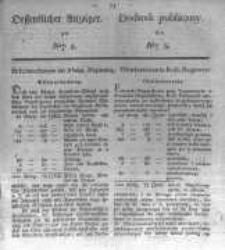 Oeffentlicher Anzeiger zum Amtsblatt No.5. der K&ouml;nigl. Preuss. Regierung zu Bromberg. 1835