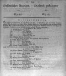 Oeffentlicher Anzeiger zum Amtsblatt No.47. der K&ouml;nigl. Preuss. Regierung zu Bromberg. 1835