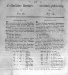Oeffentlicher Anzeiger zum Amtsblatt No.16. der K&ouml;nigl. Preuss. Regierung zu Bromberg. 1836