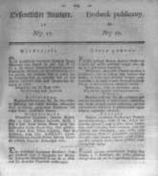 Oeffentlicher Anzeiger zum Amtsblatt No.17. der K&ouml;nigl. Preuss. Regierung zu Bromberg. 1836