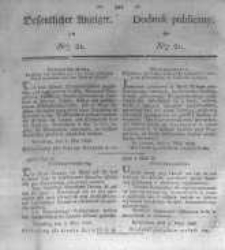 Oeffentlicher Anzeiger zum Amtsblatt No.21. der K&ouml;nigl. Preuss. Regierung zu Bromberg. 1836