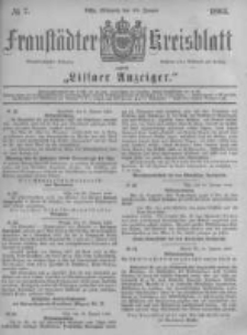 Fraust&auml;dter Kreisblatt. 1883.01.24 Nr7