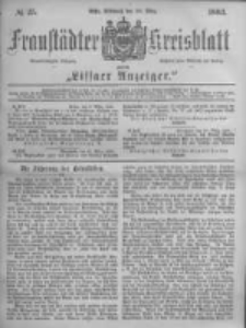 Fraustädter Kreisblatt. 1883.03.28 Nr25