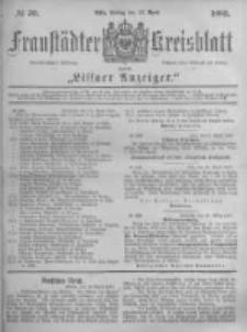 Fraustädter Kreisblatt. 1883.04.13 Nr30