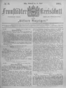 Fraust&auml;dter Kreisblatt. 1883.04.18 Nr31