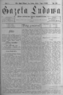 Gazeta Ludowa: pismo poświęcone ludowi ewangielickiemu. 1896.07.01 R.1 nr50
