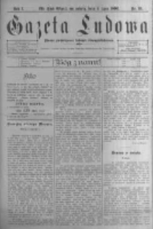 Gazeta Ludowa: pismo poświęcone ludowi ewangielickiemu. 1896.07.04 R.1 nr51