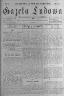 Gazeta Ludowa: pismo poświęcone ludowi ewangielickiemu. 1896.07.25 R.1 nr57