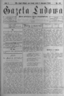 Gazeta Ludowa: pismo poświęcone ludowi ewangielickiemu. 1896.08.05 R.1 nr60
