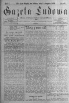 Gazeta Ludowa: pismo poświęcone ludowi ewangielickiemu. 1896.08.08 R.1 nr61