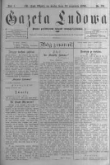Gazeta Ludowa: pismo poświęcone ludowi ewangielickiemu. 1896.09.30 R.1 nr76