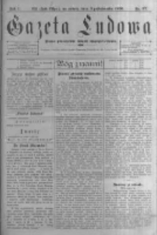 Gazeta Ludowa: pismo poświęcone ludowi ewangielickiemu. 1896.10.03 R.1 nr77