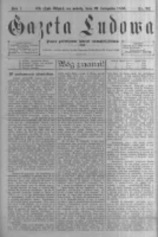 Gazeta Ludowa: pismo poświęcone ludowi ewangielickiemu. 1896.11.21 R.1 nr91