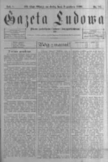 Gazeta Ludowa: pismo poświęcone ludowi ewangielickiemu. 1896.12.02 R.1 nr94