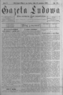 Gazeta Ludowa: pismo poświęcone ludowi ewangielickiemu. 1896.12.16 R.1 nr98