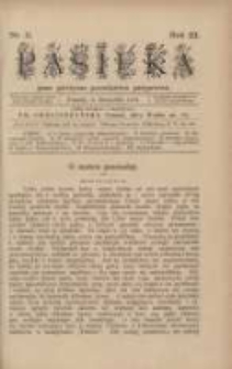Pasieka : pismo poświęcone pszczelnictwu postępowemu 1899 nr11