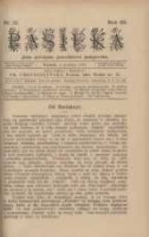 Pasieka : pismo poświęcone pszczelnictwu postępowemu 1899 nr12