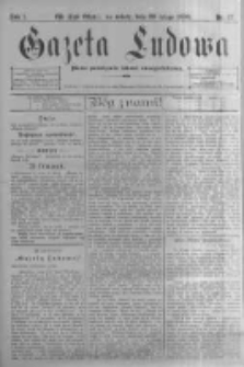 Gazeta Ludowa: pismo poświęcone ludowi ewangielickiemu. 1896.02.29 R.1 nr17