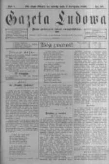 Gazeta Ludowa: pismo poświęcone ludowi ewangielickiemu. 1896.11.07 R.1 nr87