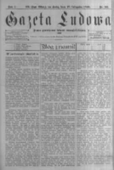 Gazeta Ludowa: pismo poświęcone ludowi ewangielickiemu. 1896.11.18 R.1 nr90
