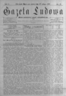 Gazeta Ludowa: pismo poświęcone ludowi ewangielickiemu. 1897.02.27 R.2 nr17