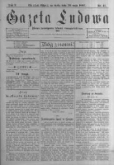 Gazeta Ludowa: pismo poświęcone ludowi ewangielickiemu. 1897.05.26 R.2 nr41