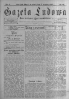 Gazeta Ludowa: pismo poświęcone ludowi ewangielickiemu. 1897.08.07 R.2 nr61