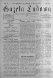 Gazeta Ludowa: pismo poświęcone ludowi ewangielickiemu. 1897.08.11 R.2 nr62