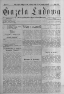 Gazeta Ludowa: pismo poświęcone ludowi ewangielickiemu. 1897.08.21 R.2 nr65