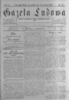 Gazeta Ludowa: pismo poświęcone ludowi ewangielickiemu. 1897.09.11 R.2 nr71