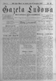 Gazeta Ludowa: pismo poświęcone ludowi ewangielickiemu. 1897.11.06 R.2 nr87