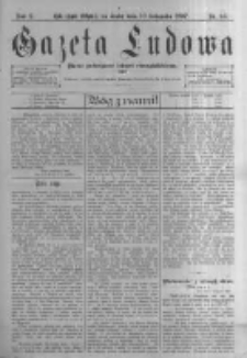 Gazeta Ludowa: pismo poświęcone ludowi ewangielickiemu. 1897.11.10 R.2 nr88