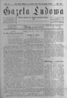 Gazeta Ludowa: pismo poświęcone ludowi ewangielickiemu. 1897.11.13 R.2 nr89