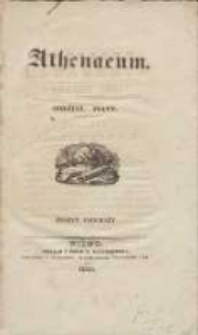 Athenaeum: pismo poświęcone historii, literaturze, sztukom, krytyce itd. 1845 Nr1