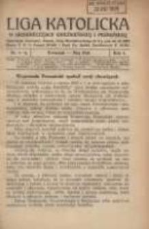 Liga Katolicka w Archidiecezji Gnieźnieńskiej i Poznańskiej 1926.04/05 R.4 Nr4/5