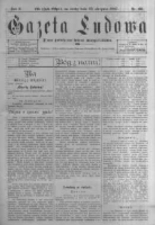 Gazeta Ludowa: pismo poświęcone ludowi ewangielickiemu. 1897.08.25 R.2 nr66